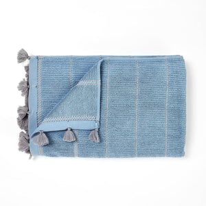 Elsa Sterling Blue Towel - Home Artisan