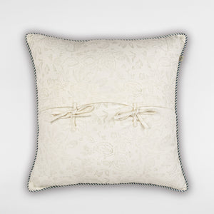 Palm Block Printed Cushion Cover by Houmn