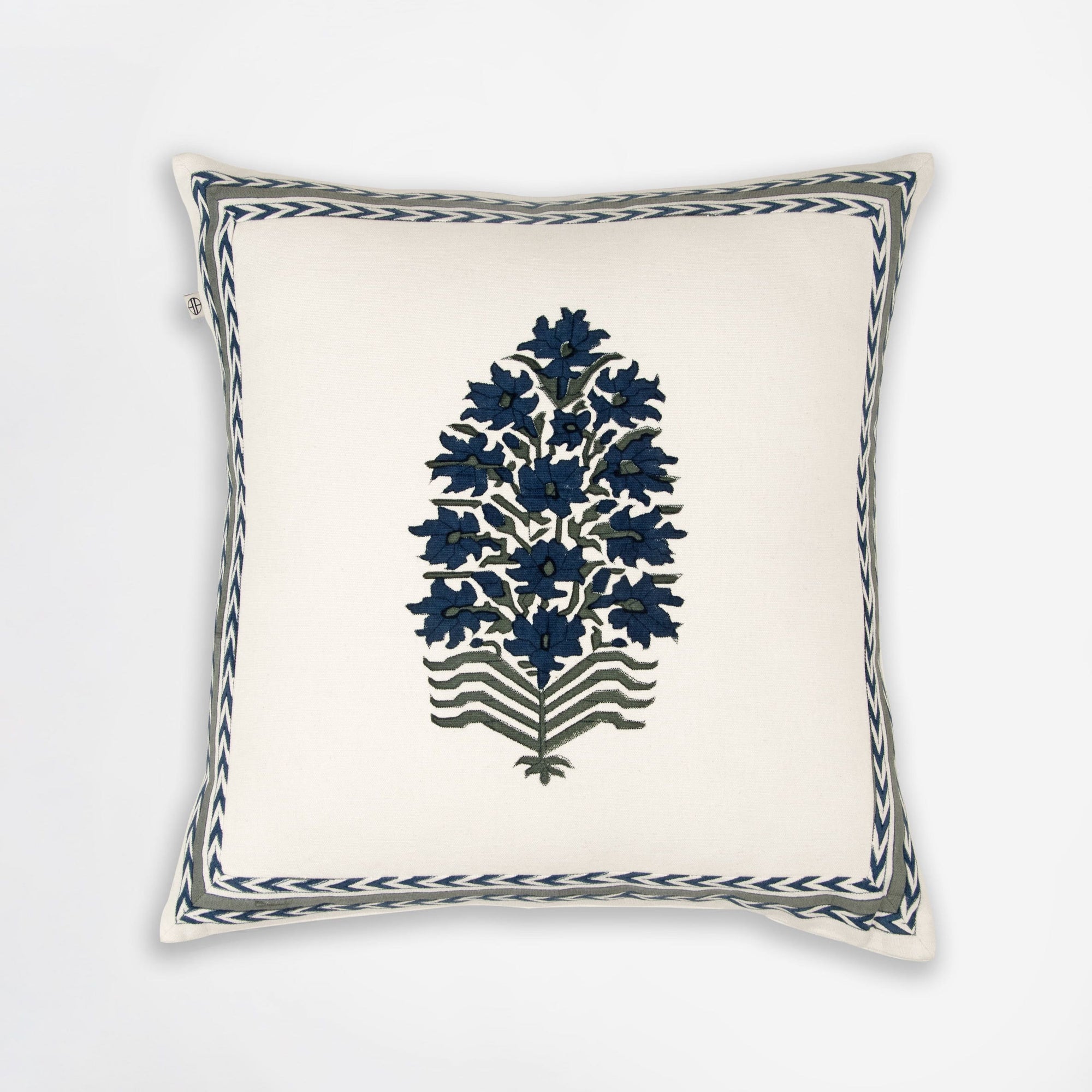 Areca Block Printed Cushion Cover - Home Artisan