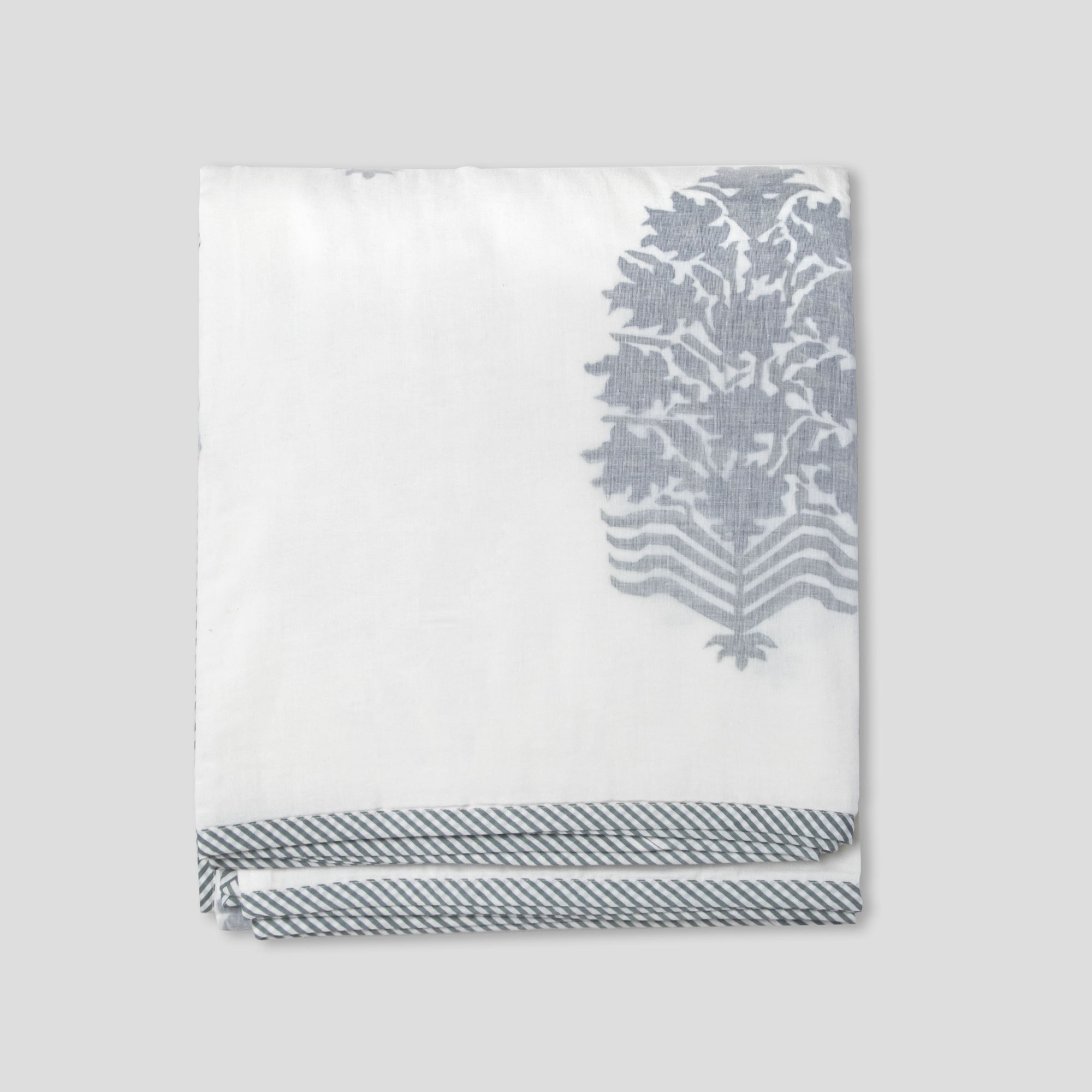 Areca Block Printed Dohar - Home Artisan