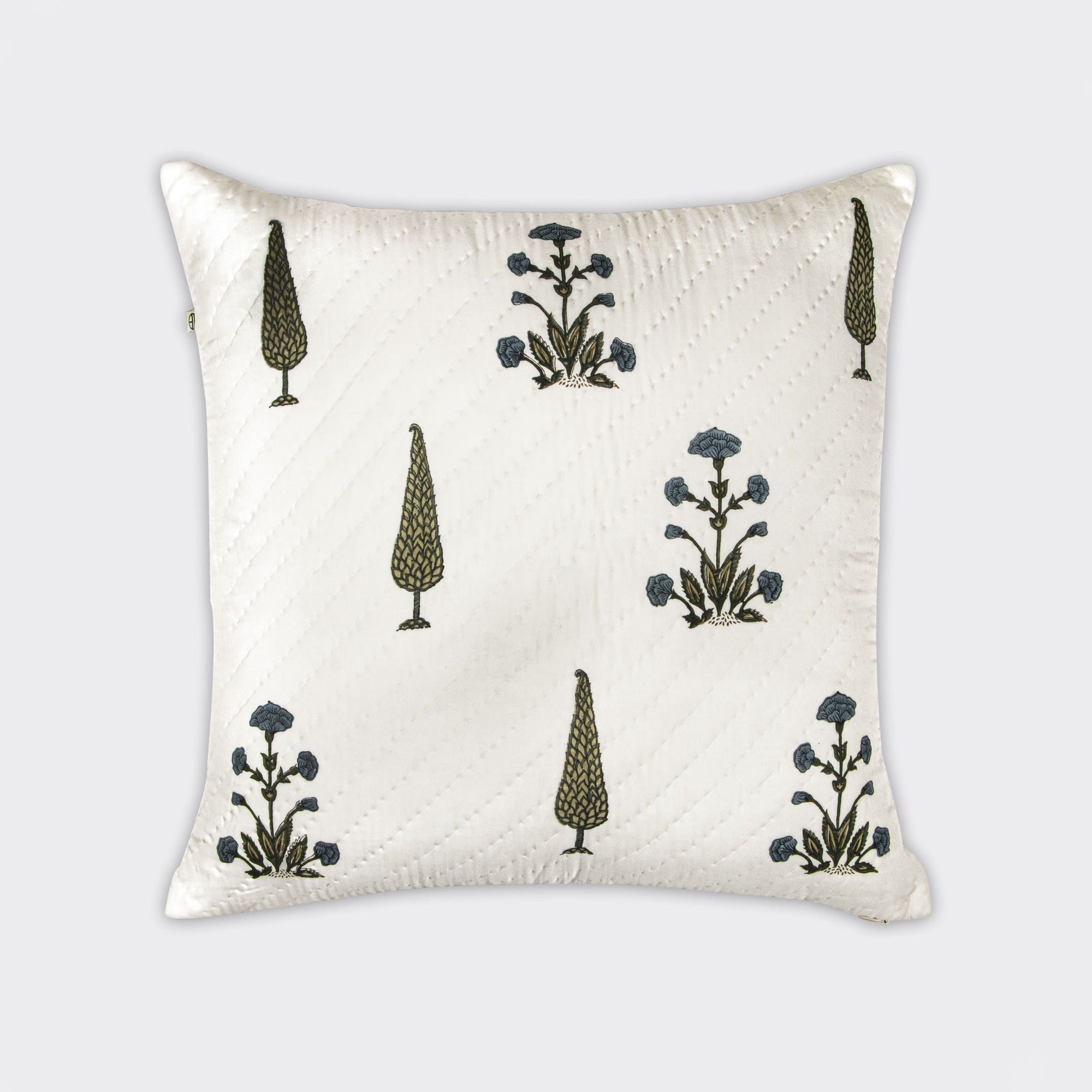 Motif Block Printed Cushion Cover - Home Artisan