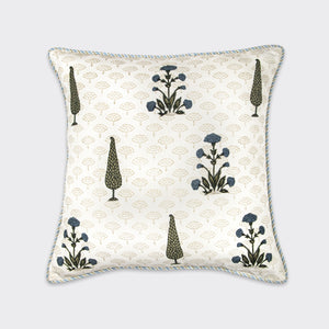 Solemn Block Printed Cushion Cover - Home Artisan