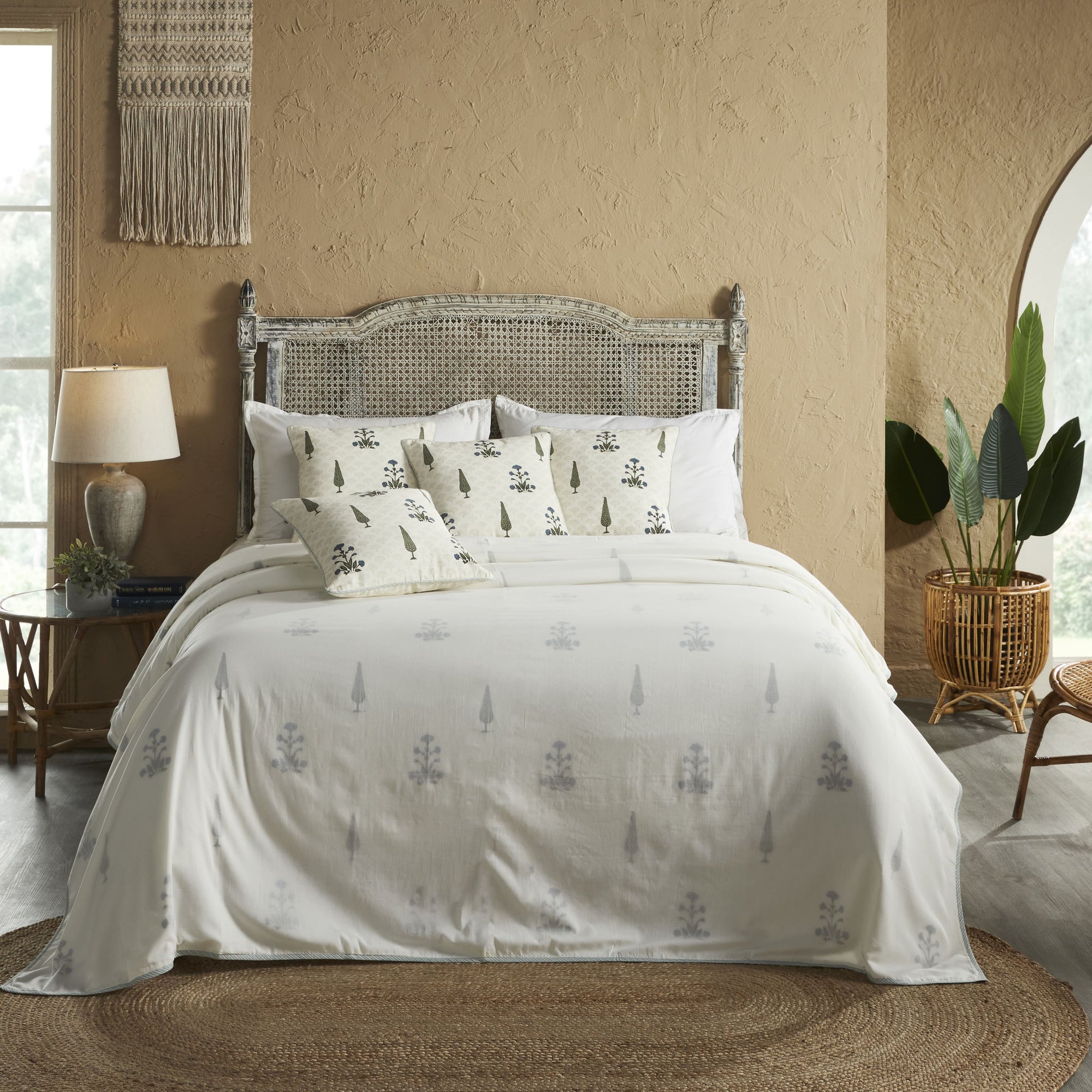 Motif Block Printed Dohar - Home Artisan