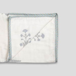 Motif Block Printed Dohar by Houmn