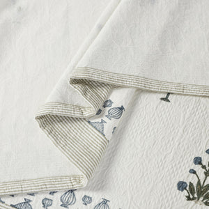 Motif Block Printed Bedding Set (3 Pcs) by Houmn