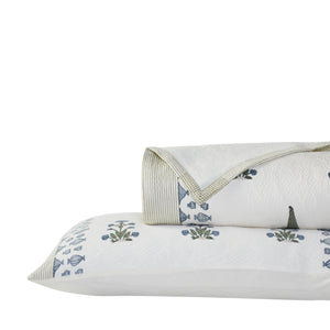 Motif Block Printed Bedding Set (3 Pcs) by Houmn