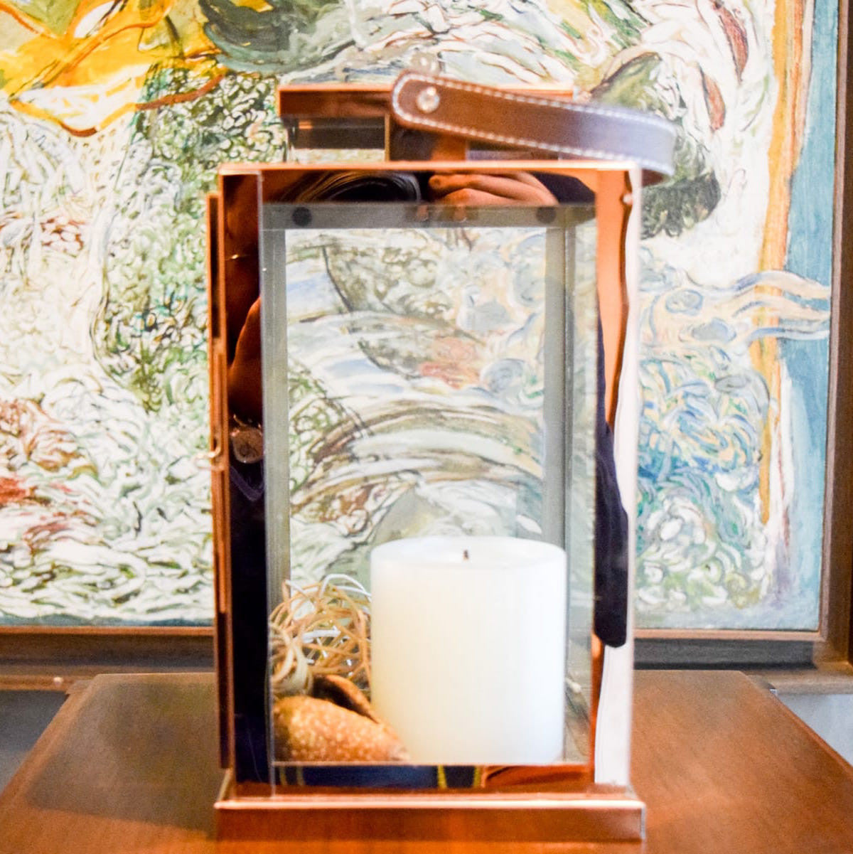 Harrington Rose Gold Stainless Steel Lantern (Small) - Home Artisan_1