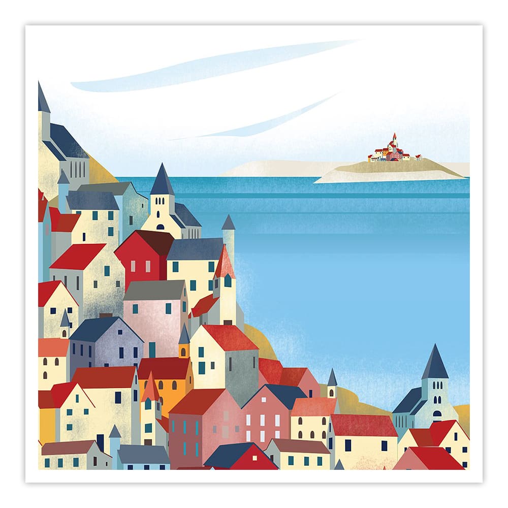 Illustrated Italian Landscape IV
 - Home Artisan