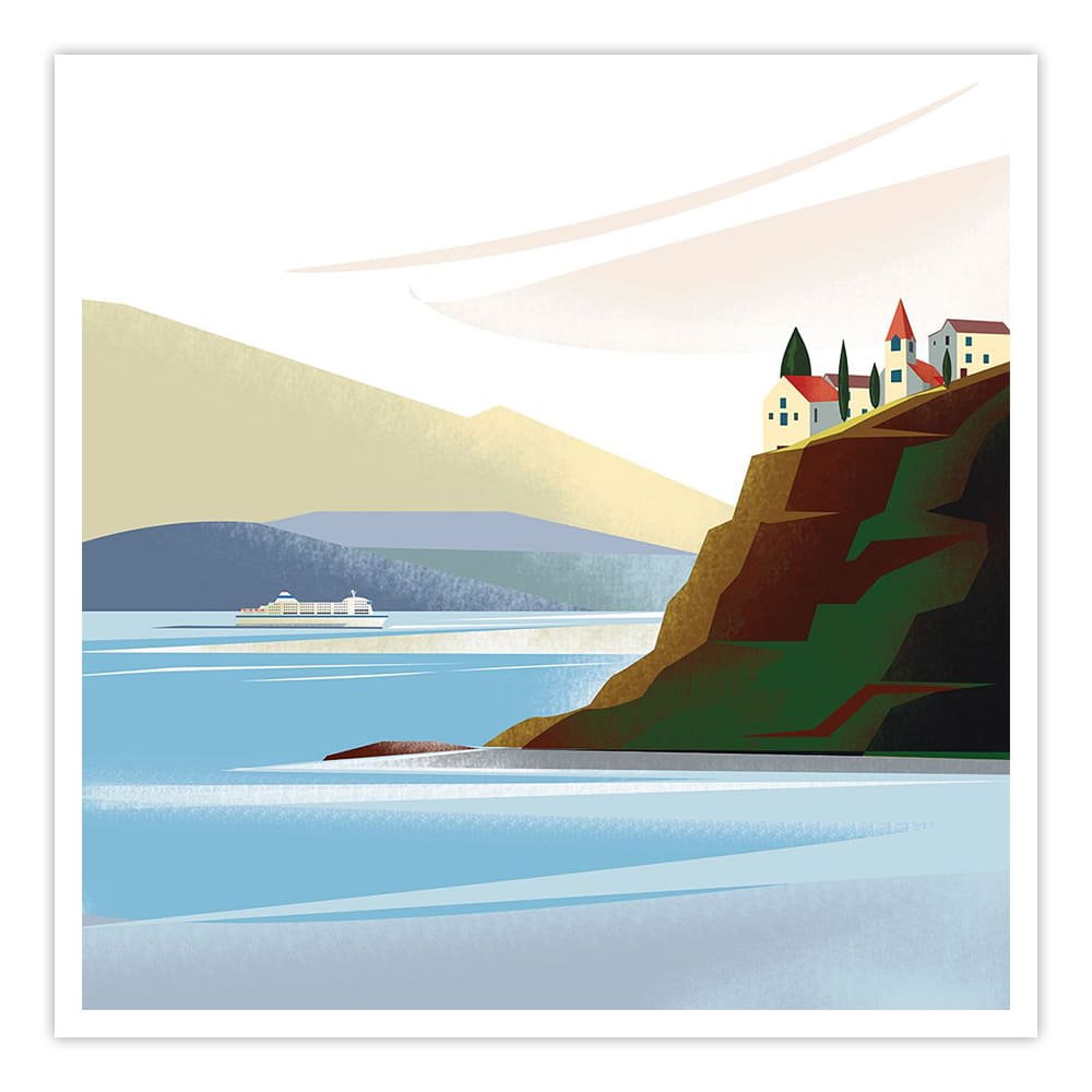 Illustrated Italian Landscape IX
 - Home Artisan