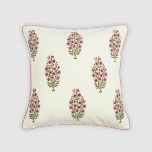 Conifer Block Printed Cushion Cover - Home Artisan