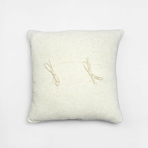 Eden Block Printed Cotton Cushion Cover by Houmn