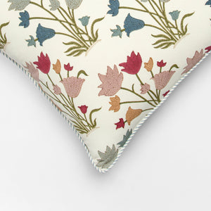 Eden Block Printed Cotton Cushion Cover by Houmn