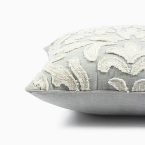 Congo Embroidered Cotton Cushion Cover by Houmn