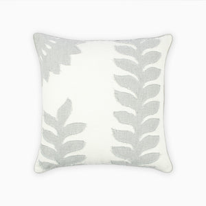 Wild Cherry Embroidered Cotton Cushion Cover by Houmn