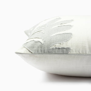 Wild Cherry Embroidered Cotton Cushion Cover by Houmn