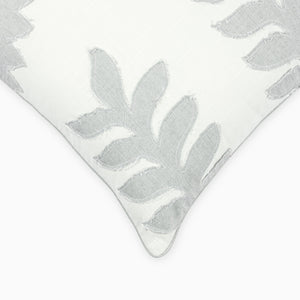 Wild Cherry Embroidered Cotton Cushion Cover by Houmn