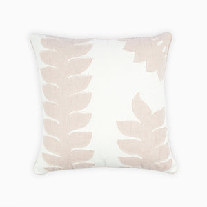 Wild Cherry Embroidered Cotton Cushion Cover by Houmn