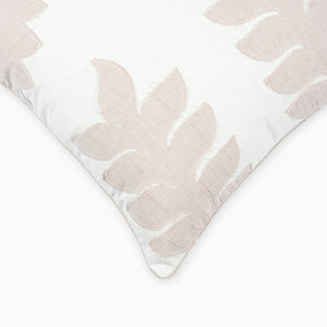 Wild Cherry Embroidered Cotton Cushion Cover by Houmn