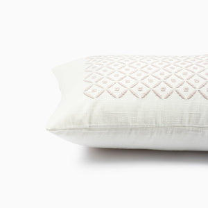 Montane Embroidered Cotton Cushion Cover by Houmn