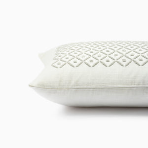 Montane Embroidered Cotton Cushion Cover by Houmn