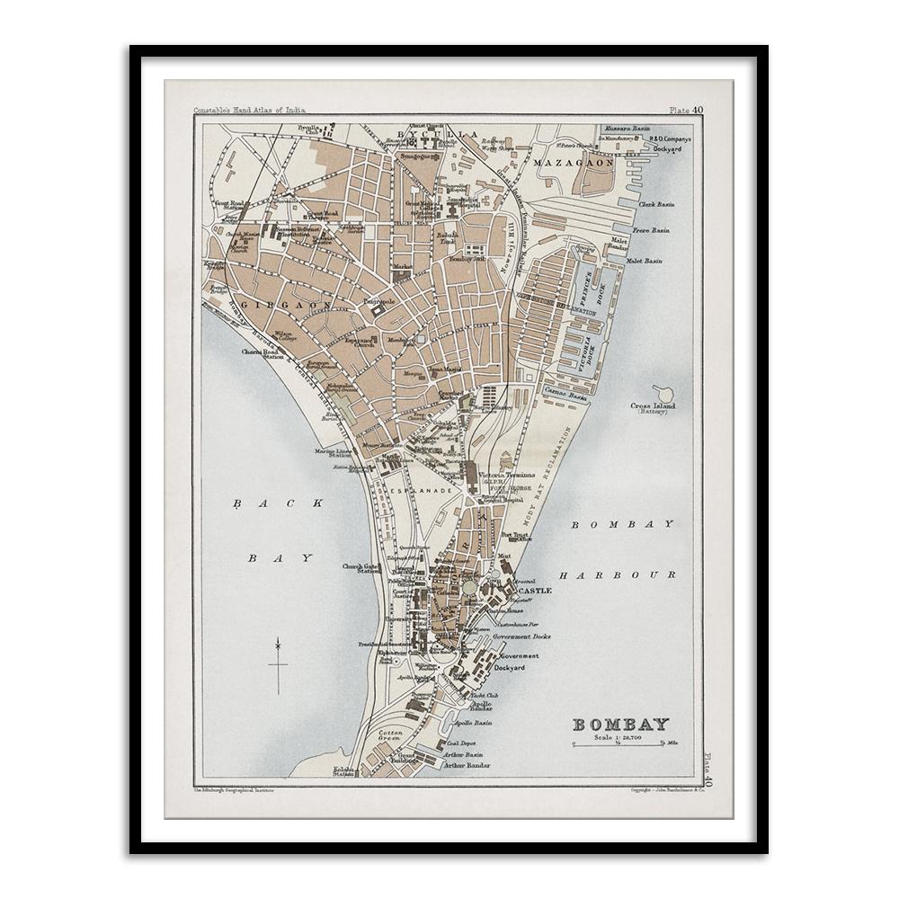 Map of Bombay [1893] - Home Artisan