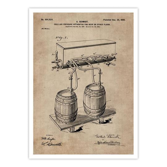 Patent Document of a Cold Air Pressure Apparatus for Beer - Home Artisan