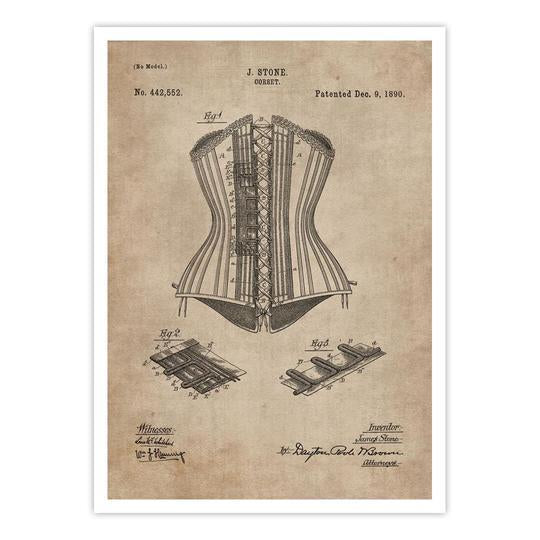 Patent Document of a Corset - Home Artisan