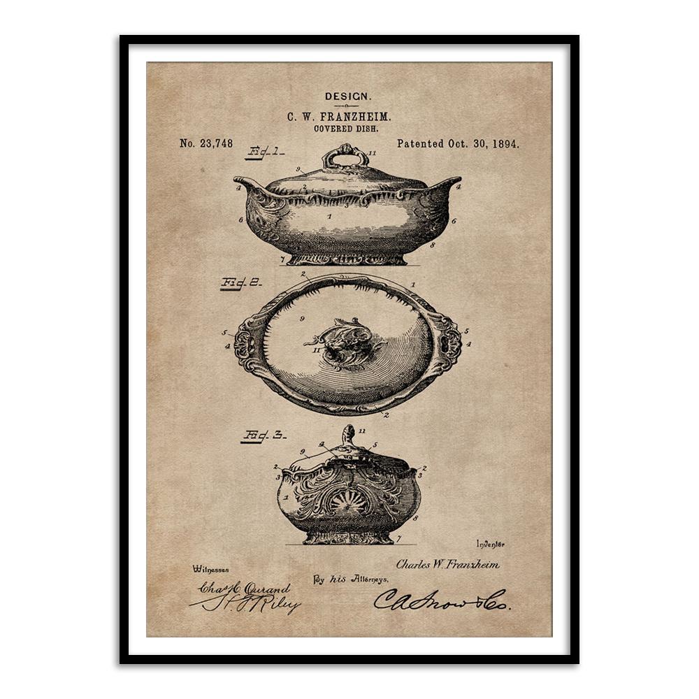 Patent Document of a Covered Dish - Home Artisan