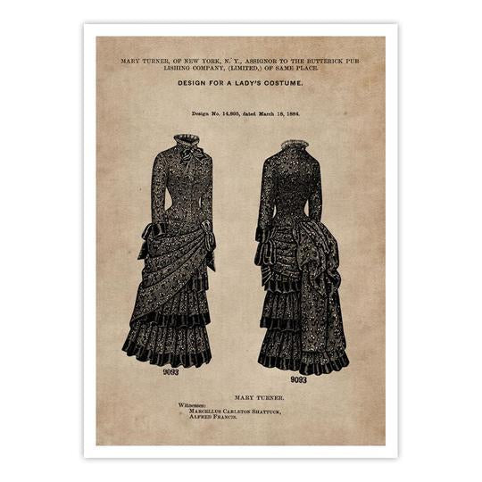 Patent Document of a Lady's Costume - Home Artisan