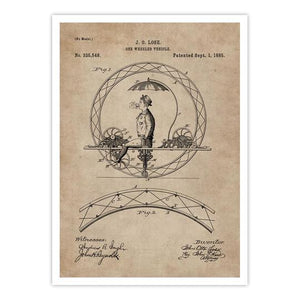 Patent Document of a One Wheeled Vehicle - Home Artisan