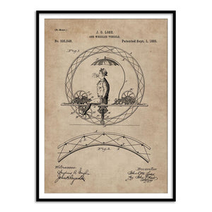 Patent Document of a One Wheeled Vehicle - Home Artisan