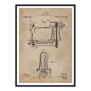 Patent Document of a Sewing Machine - Home Artisan