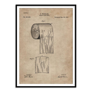 Patent Document of a Toilet Paper Roll - Home Artisan