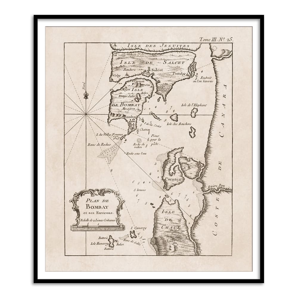 Plan De Bombay [1764] - Home Artisan