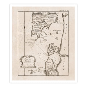 Plan De Bombay [1764] - Home Artisan