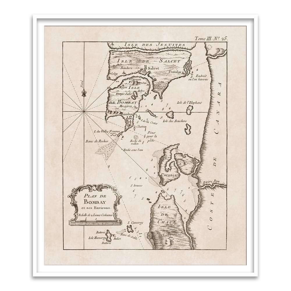 Plan De Bombay [1764] - Home Artisan