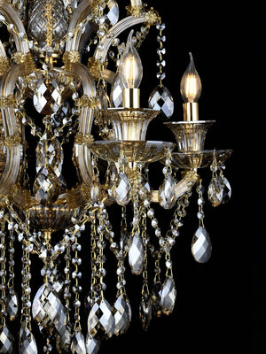 Florence 6-Lamp Amber Chandelier