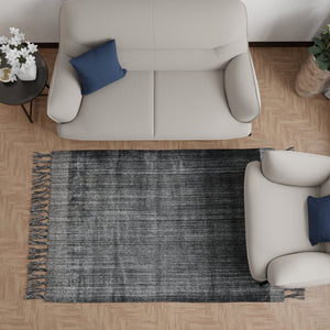 Lustrous Grey Rug by Houmn