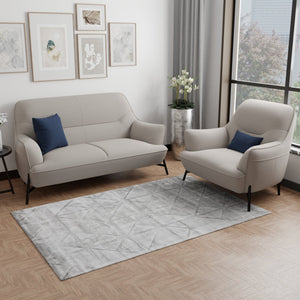 Oberon Grey Rug - Home Artisan
