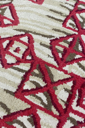 Fireworl Hand Tufted Carpet (4.5x2.5) By Qaaleen
