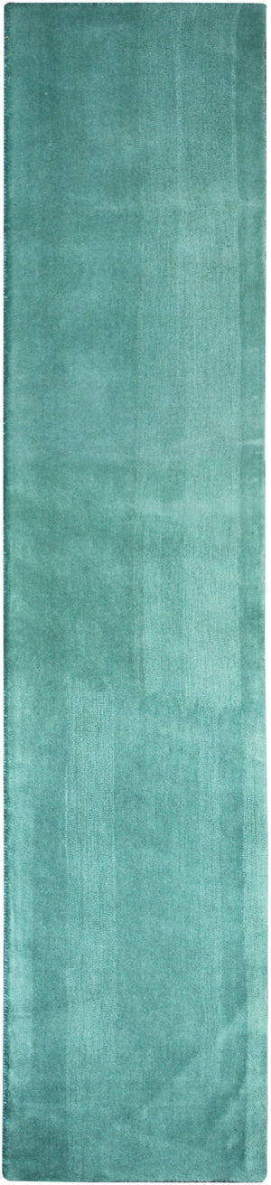 Aqua Hand Tufted Carpet (2x9) By Qaaleen - Home Artisan