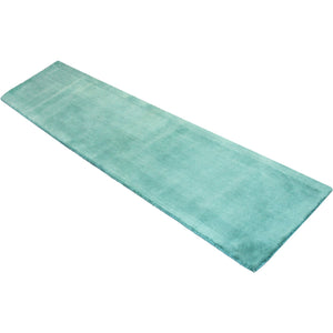 Aqua Hand Tufted Carpet (2x9) By Qaaleen - Home Artisan