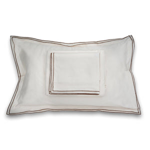 Waves Cream Cotton Sateen Bed Sheet by Veda Homes - Home Artisan