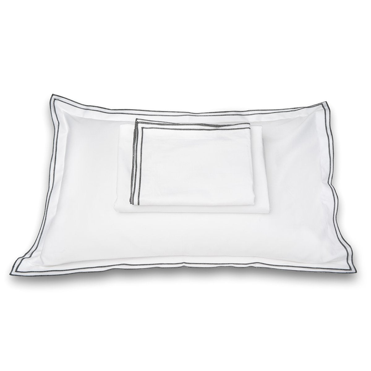Waves White Cotton Sateen Bed Sheet by Veda Homes