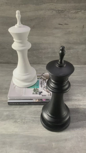 Chess King Sculpture - White