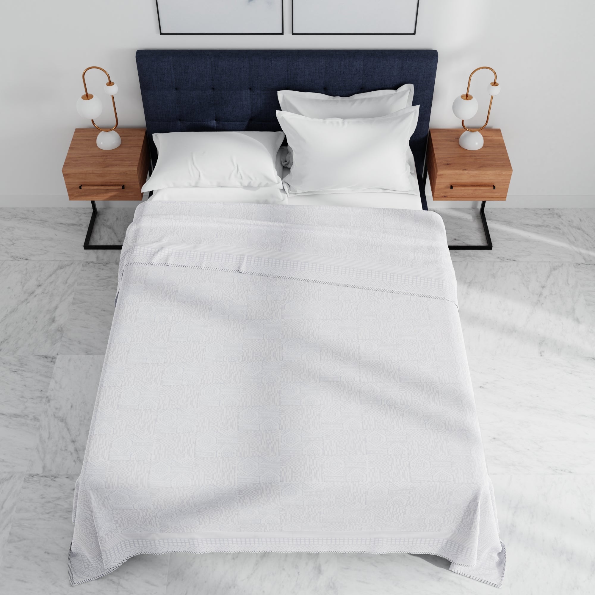 Ersa Block Print Cotton Dohar - Home Artisan