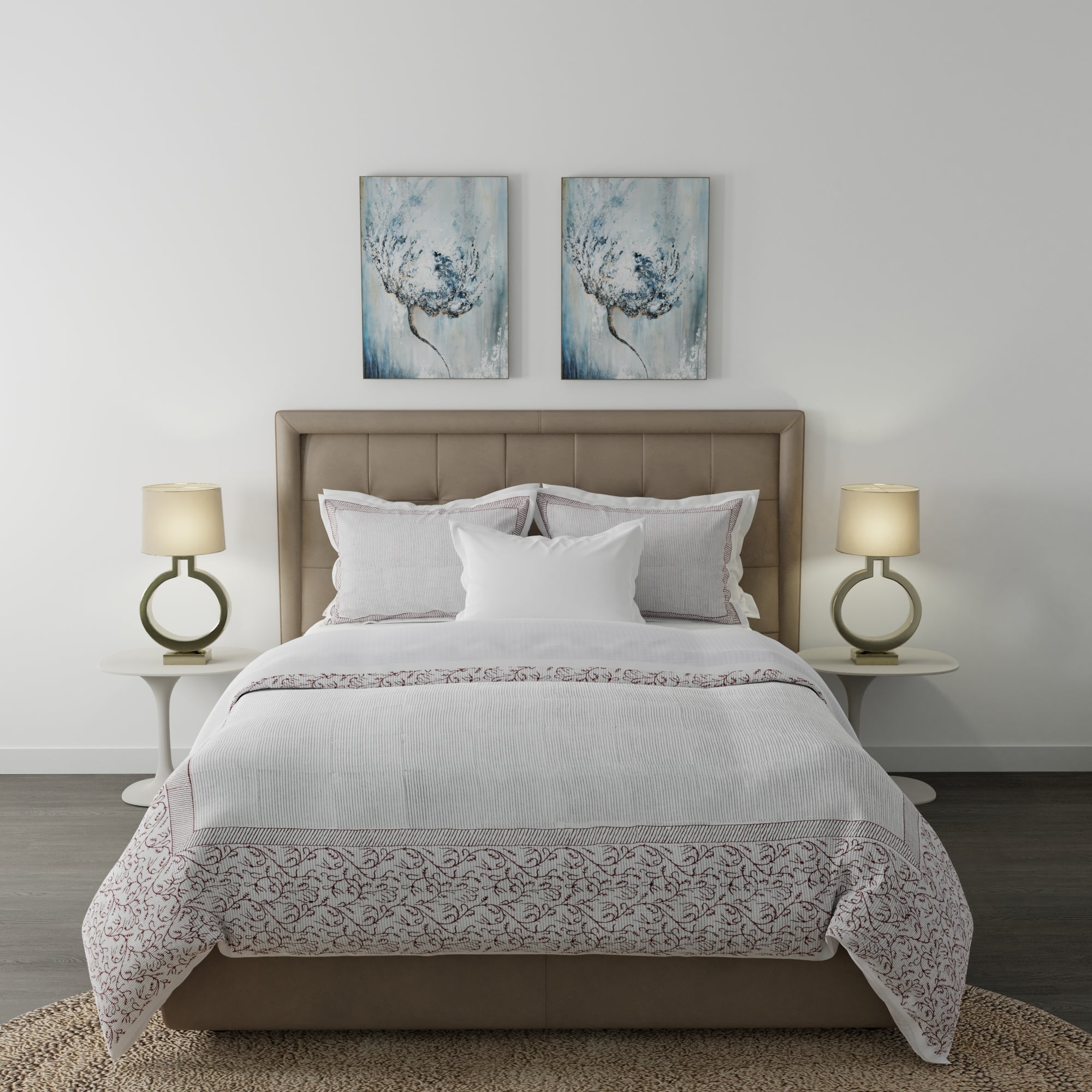Midnight Cotton Quilt Set (3 pcs) - Home Artisan