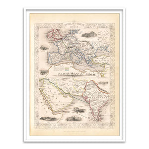 Overland Route to India [1851] - Home Artisan